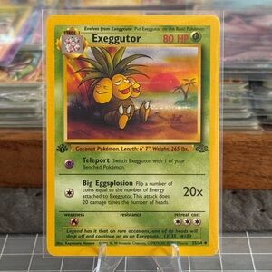 Exeggutor 1st edition Jungle WOTC Pokémon Card